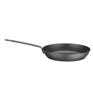 HENDI Koekenpan carbonstaal 282 mm met ophangoog voor inductie