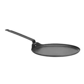 HENDI Crêpepan – Carbon staal – Ergonomische handgreep – 520x282 mm – Voor alle warmtebronnen