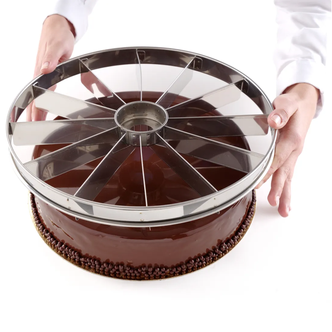 HENDI Taartsnijder – Ronde Taart – Roestvrij Staal – Ø320 mm