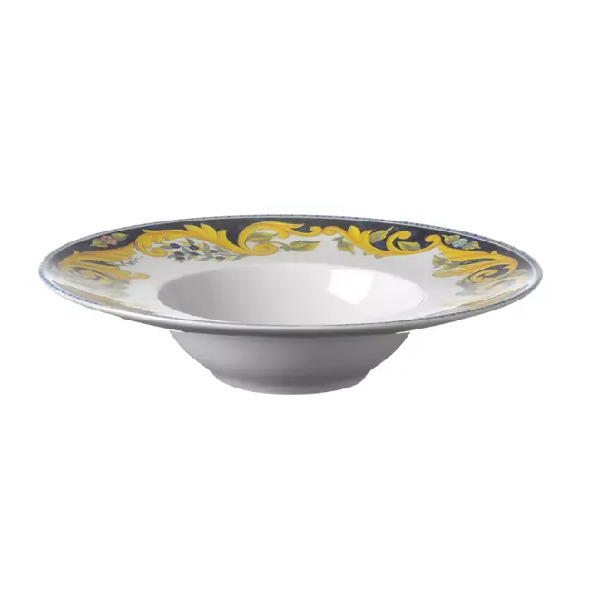 HENDI Pastabord – Barokstijl – Diepe Basis – Ø 275 mm – Porselein