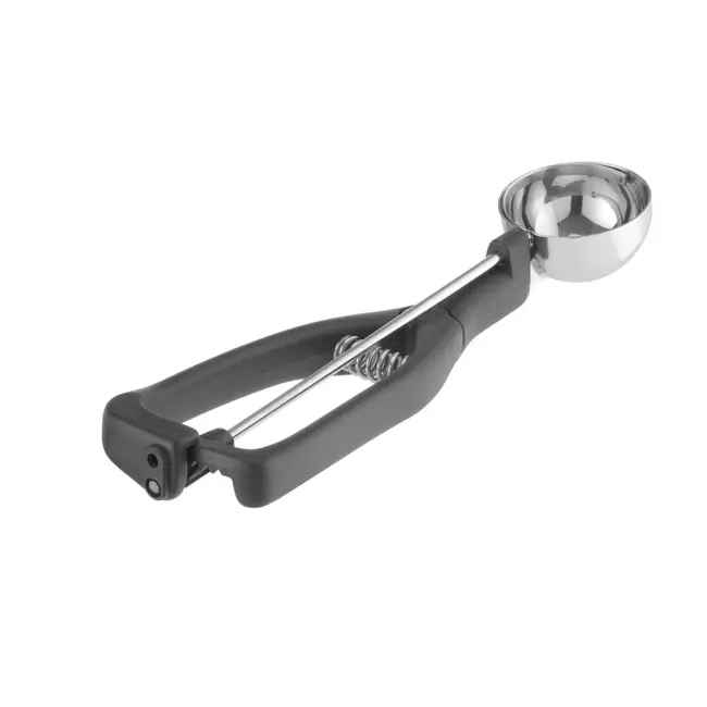 Stöckel Portioneerlepel voor linkshandigen – glasvezelversterkt nylon – zwart – Ø49 mm