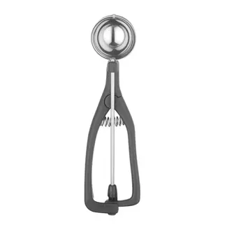 Stöckel Portioneerlepel voor linkshandigen – glasvezel versterkt – kleurmarkering – Ø45 mm – zwart