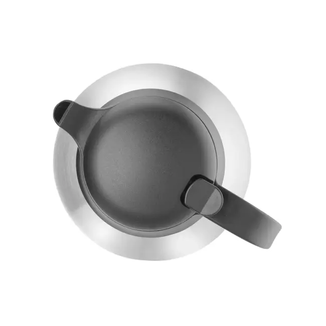 HENDI Dubbelwandige isoleerkan – 2L – roestvast staal – uitstekende isolatie – zwart deksel