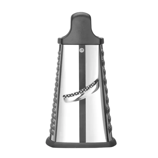 HENDI Vierzijdige rasp met container – roestvrij staal – antislipbasis – 158x130x310 mm