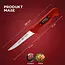 Eikaso Solingen Slagersmessenset Rood – 3-Delig – Molybdeenstaal IJsgehard – Antislip Handgreep – Incl. Messentas