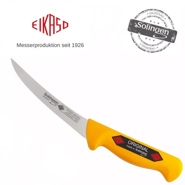 Eikaso Solingen Messenset Geel – 3-delig – Universeelmessen & Uitbeenmes – Professioneel – Antislip Handvat