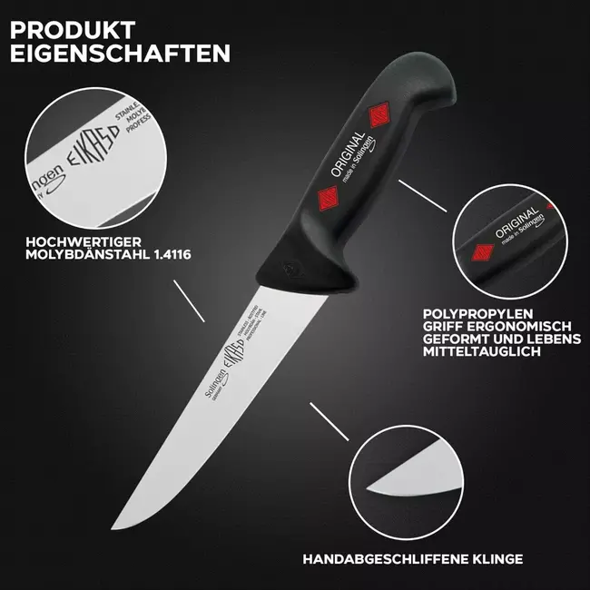 Eikaso Solingen Messenset Special Edition – 3-Delig – DIN 1,4116 Molybdeenstaal – Kleurcode Handvat – Incl. Messentas