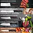 Eikaso Solingen Keukenmessenset 5-Delig – Chinees Koksmes, Santoku & Broodmes – Molybdeenstaal – Ergonomisch Handvat
