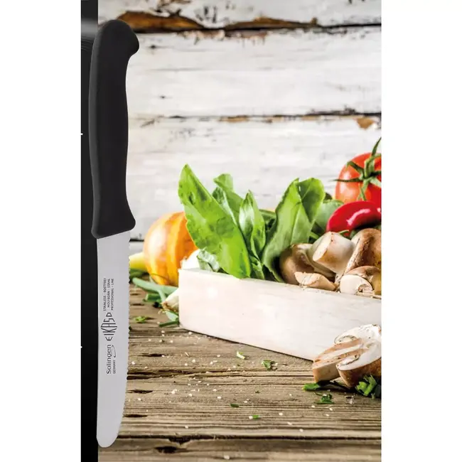 Eikaso Solingen Ontbijtmes met Gekarteld Lemmet 11 cm – Ideaal voor Kaas en Worst