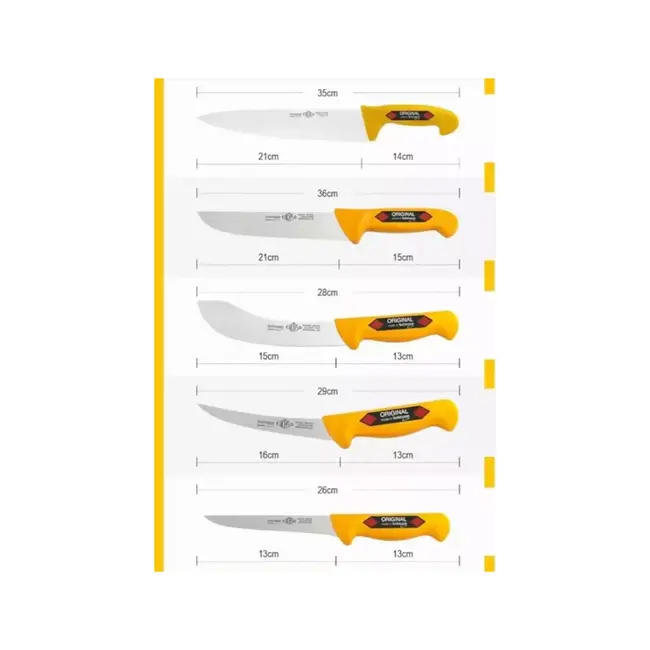 Eikaso Solingen Slagersmessenset 6-Delig – Incl. Fileermes, Chefmessen, Uitbeenmessen & Aanzetstaal – Solingenav