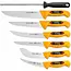 Eikaso Solingen Slagersmessenset 7-Delig – Incl. Afschilmesser (Skinning Knife), Uitsnijmes & Uitbeenmessen – Solingen Duitsland