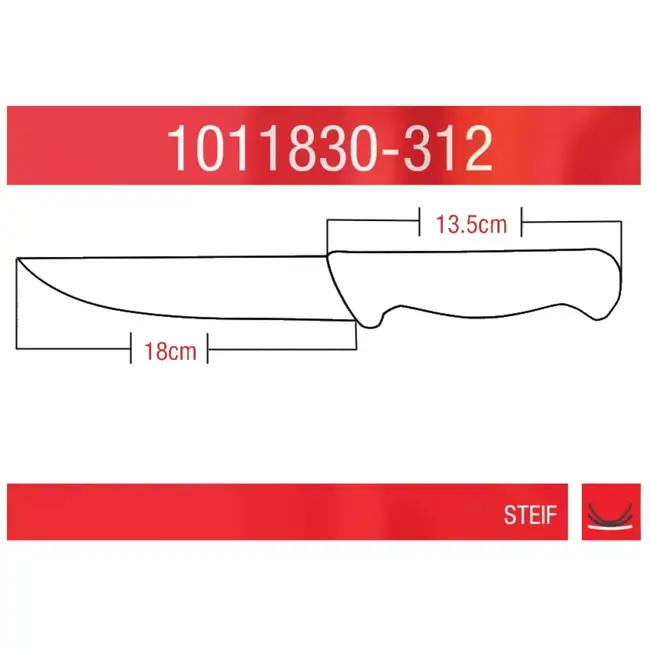 Eikaso Solingen Slagersmessenset – 4-delig – Inclusief Aanzetstaal – Molybdeenstaal – Ergonomisch – Solingen Duitsland
