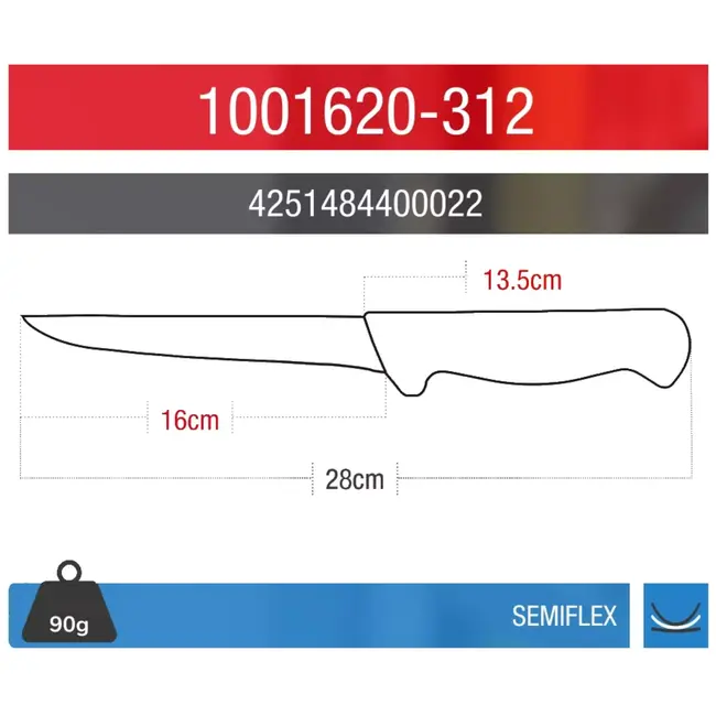 Eikaso Solingen Slagersmessenset – 4-delig – Inclusief Aanzetstaal – Molybdeenstaal – Ergonomisch – Solingen Duitsland