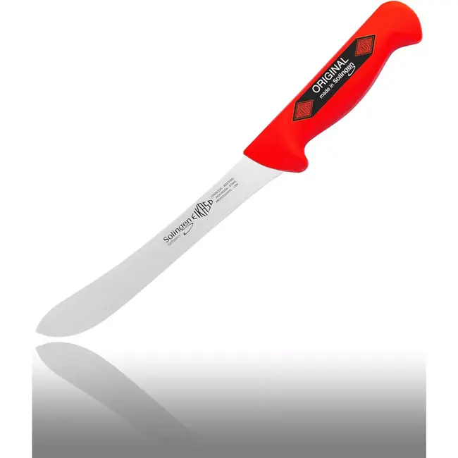 Eikaso Solingen Slagersmessenset – 6-delig – Rood Handvat – Molybdeenstaal 1,4116 – Inclusief Aanzetstaal – Solingen Duitsland