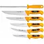 Eikaso Solingen 6-delige Slagersmessenset – Molybdeenstaal – Geel Handvat – Voor Slager, BBQ of Wild – Solingen Duitsland