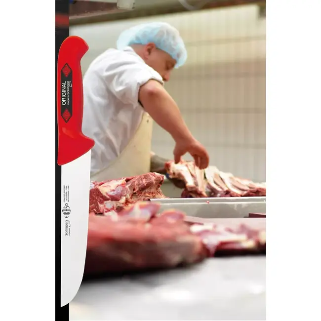 Eikaso Solingen 6-delige Slagersmessenset – Molybdeenstaal – Rood Handvat – Voor Slager, BBQ of Wild – Solingen Duitsland