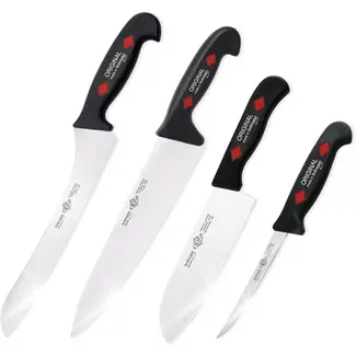 Eikaso Solingen 4-delige Messenset – Uitbeenmes, Santokumes, Broodmes & Koksmes – Zwart Handvat – Solingen