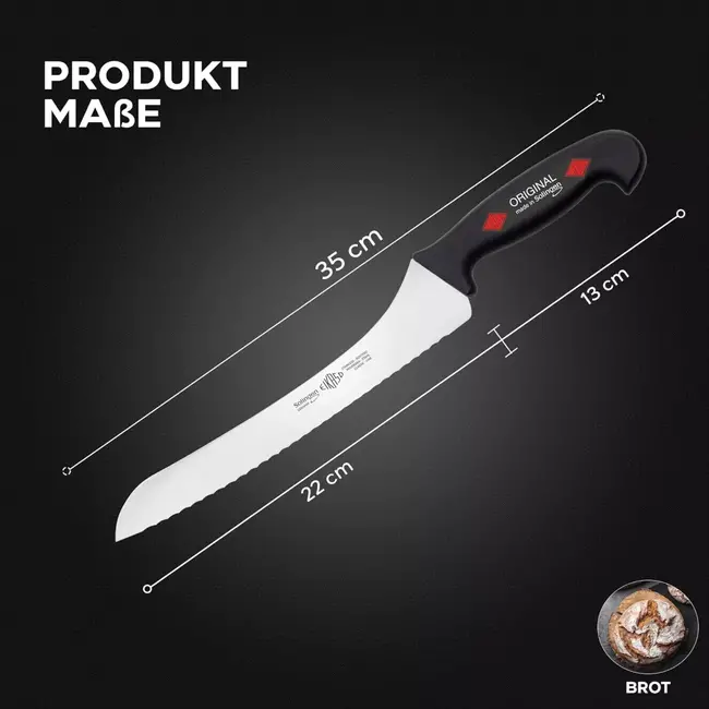 Eikaso Solingen 4-delige Messenset – Uitbeenmes, Santokumes, Broodmes & Koksmes – Zwart Handvat – Solingen