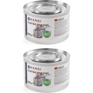 HENDI Brandpasta voor chafing dish – ethanol – 3 uur brandduur – 200g – roet- en geurloos – 2 stuks