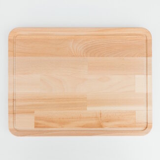 HOCHO Snijplank – Beukenhout – 400x300x30 mm – Met Sapgeul & Olie Afwerking – Serie Grove