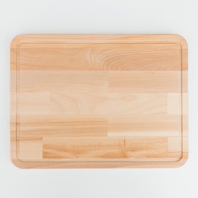 HOCHO Snijplank – Beukenhout – 400x300x30 mm – Met Sapgeul & Olie Afwerking – Serie Grove