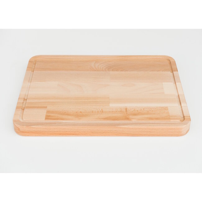 HOCHO Snijplank – Beukenhout – 400x300x30 mm – Met Sapgeul & Olie Afwerking – Serie Grove