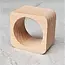 HOCHO Servetring – Vierkant – 50x50x30 mm – Beukenhout Raw – Natuurlijke Tafeldecoratie
