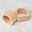 HOCHO Servetring – Vierkant – 50x50x30 mm – Beukenhout Raw – Natuurlijke Tafeldecoratie