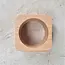 HOCHO Servetring – Vierkant – 50x50x30 mm – Beukenhout Raw – Natuurlijke Tafeldecoratie