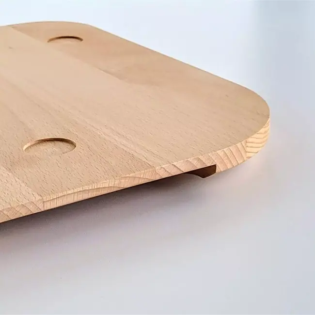 HOCHO Sliding Board – Beukenhout – 340x300x20 mm – Voor Thermomix TM5 & TM6 – Met Glijders en Voetjes