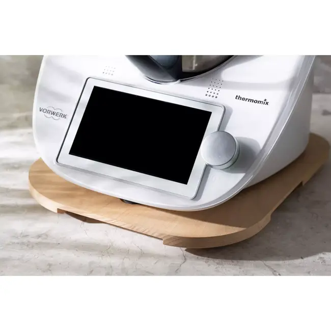 HOCHO Sliding Board – Beukenhout – 340x300x20 mm – Voor Thermomix TM5 & TM6 – Met Glijders en Voetjes