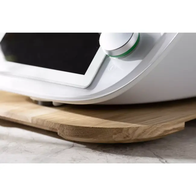 HOCHO Sliding Board – Eikenhout – 340x300x20 mm – Voor Thermomix TM5 & TM6 – Met Glijders