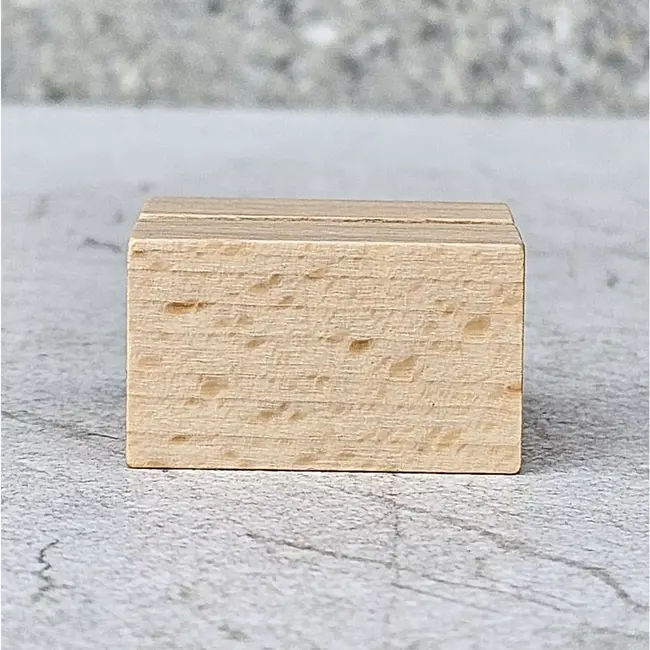 HOCHO Kaartenhouder – Beukenhout – 34x30x20 mm – Mini Display – Hardwax Afwerking