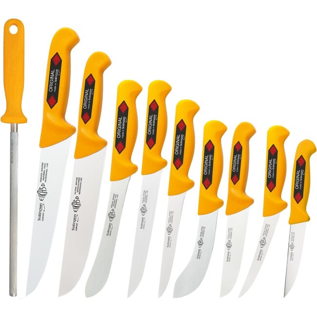 Eikaso Solingen Messenset – 10-delig – Slagerskwaliteit uit Solingen – Molybdeenstaal – Met Aanzetstaal