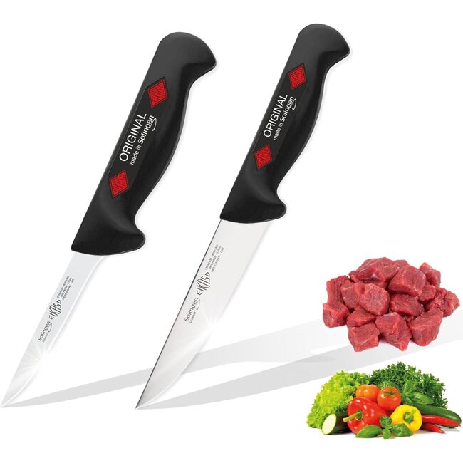 Eikaso Solingen Messenset – 2-delige Slagersmessenset – Uitbeenmes 10 cm & Vleesmes 13 cm – Solingen