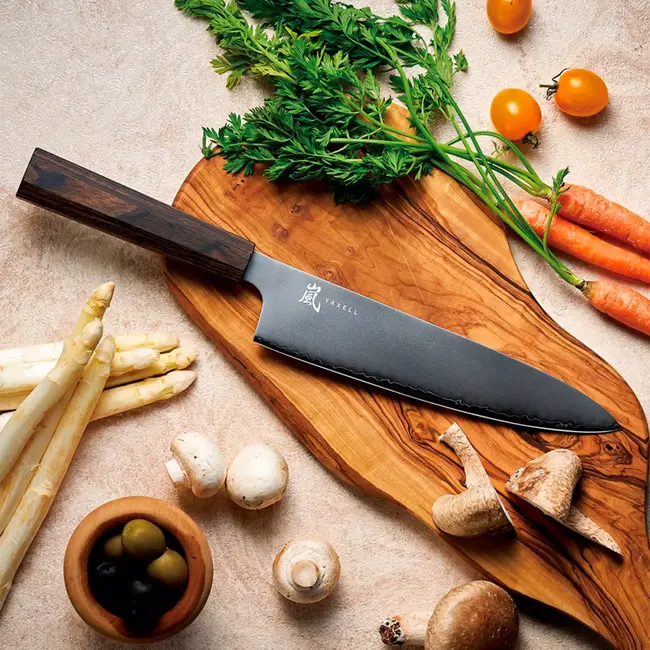 Yaxell Hana – 2-delige Messenset – Damaststaal – MOVAX – Universeelmes & Koksmes – Handgemaakt in Japan