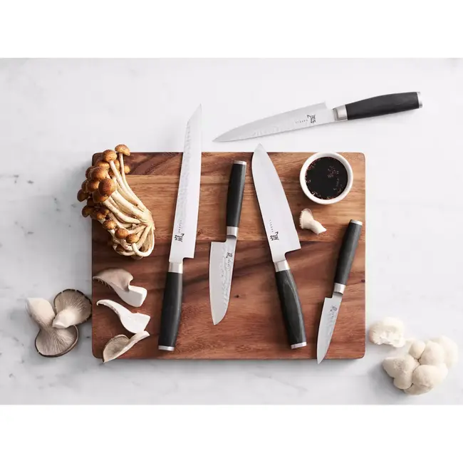 Yaxell Taishi – 3-delige Messenset – Koksmes 20 cm, Santoku 12,5 cm & Schilmes 10 cm – VG-10 – Tsuchime Afwerking