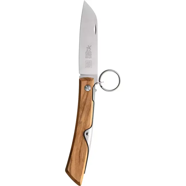 Robert Herder IBEX 80 – Zakmes – RVS Lemmet – Olijfhout handvat – Ratchet-Lock