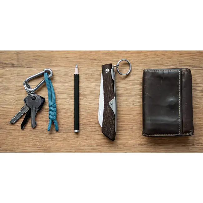 Robert Herder IBEX 80 – Zakmes – RVS Lemmet – Gerookt eiken handvat – Ratchet-Lock