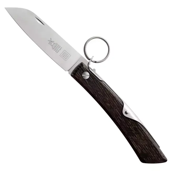 Robert Herder IBEX 80 – Zakmes – RVS Lemmet – Gerookt eiken handvat – Ratchet-Lock