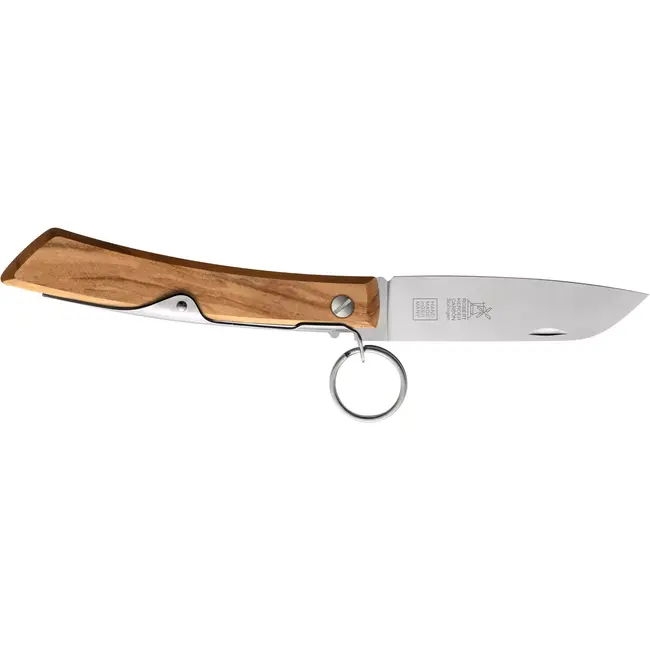 Robert Herder IBEX 80 – Zakmes – Carbonstaal – Olijfhout handvat – Ratchet-Lock