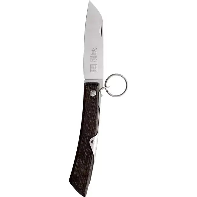 Robert Herder IBEX 80 – Zakmes – Carbonstaal – Gerookt eiken handvat – Ratchet-Lock