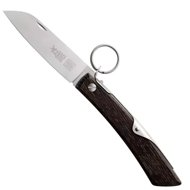 Robert Herder IBEX 80 – Zakmes – Carbonstaal – Gerookt eiken handvat – Ratchet-Lock
