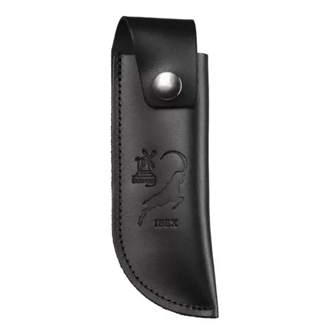 Robert Herder Lederen Schede met Riembevestinging tbv IBEX 80 mm – Zwart