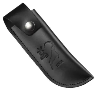 Robert Herder Lederen Schede met Riembevestinging tbv IBEX 80 mm – Zwart