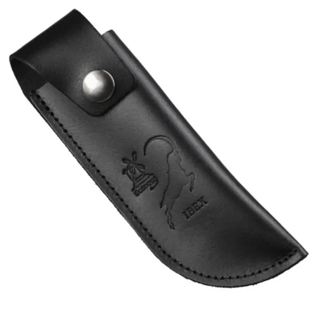 Robert Herder Lederen Schede met Riembevestinging tbv IBEX 80 mm – Zwart