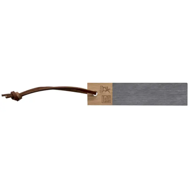 Robert Herder IBEX Pocket Strop Paddle – Natuursteen en Leer – Korrel 1000 – Fijn 10 micron – 135x30x18 mm
