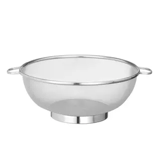 HENDI Roestvast stalen zeef - fijn gaas - vaatwasbestendig - ⌀363 mm - 147 mm hoog