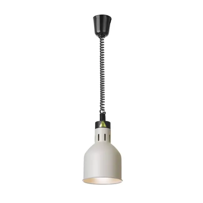 HENDI Warmtelamp verstelbaar cilindrisch, HENDI, Wit, 230V/250W, ⌀175x(H)250mm