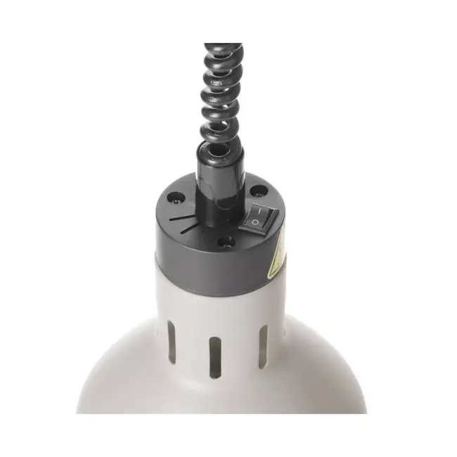 HENDI Warmtelamp - verstelbaar cilindrisch - wit - aluminium - ⌀175x(H)250mm